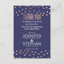 Rosen-Goldpolka-Punkt-dankt helles Marine-Blau