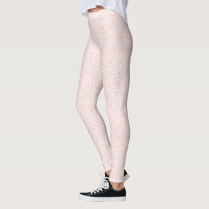 Rosen-Goldrosa-Funky geometrisches Leggings