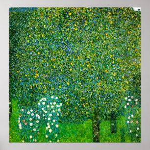 Rosen Gustav Klimt unter dem Birnen-Baum-Plakat Poster