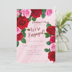 Rosen-Hochzeitseinladung Save The Date