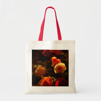 Rosen I - Orange, Rot und Goldruhm Tragetasche