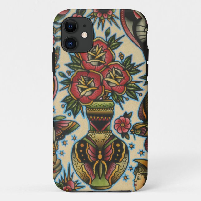 Rosen im Vase Case-Mate iPhone Hülle (Rückseite)