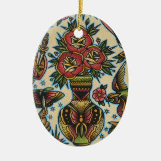 Rosen im Vase Keramik Ornament