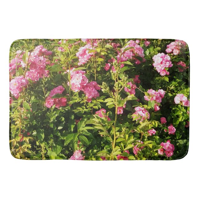 Rosen in Blüte Badematte (Vorderseite)