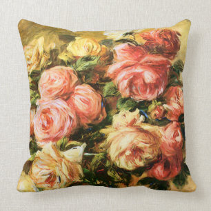 Rosen in der Vase Renoir feinen Kunst Kissen