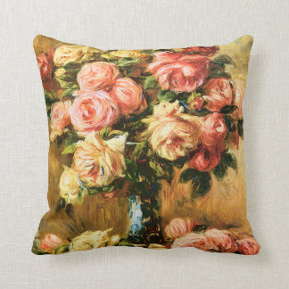 Rosen in der Vase Renoir feinen Kunst Kissen