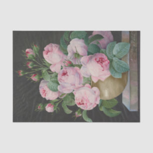 Rosen in einer Vase von Pierre Joseph Seidenpapier