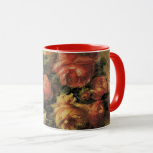 Rosen in einer Vase von Pierre Renoir Tasse
