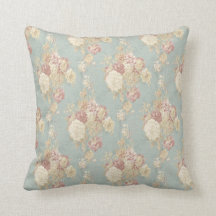 Rosen in Weiß und Rosa auf blauem Shabby Chic