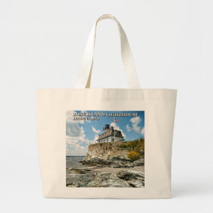 Rosen-Insel-Leuchtturm, Rhode Island Jumbo Stoffbeutel