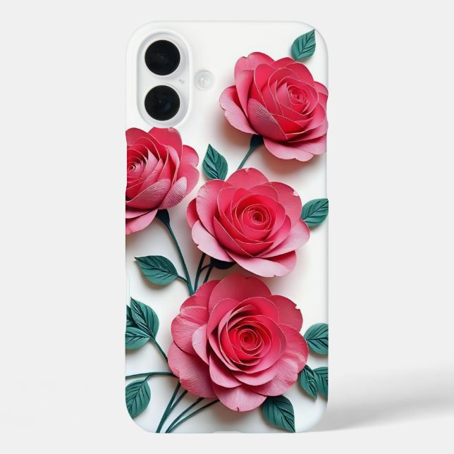 Rosen iPhone 16 Plus Hülle (Rückseite)