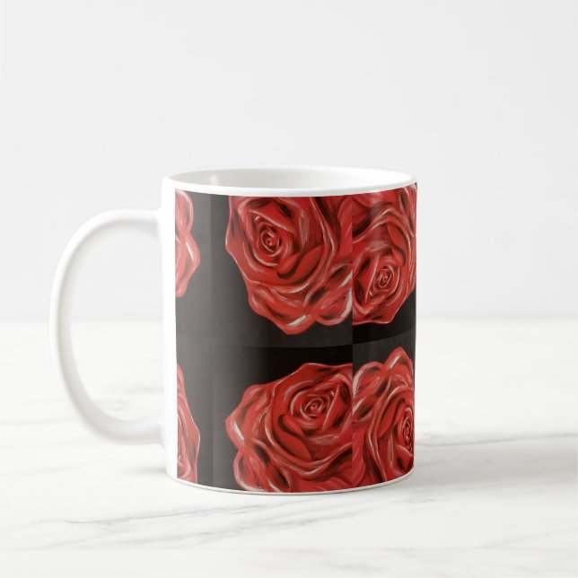Rosen-Kaffee-Tasse Kaffeetasse (Links)