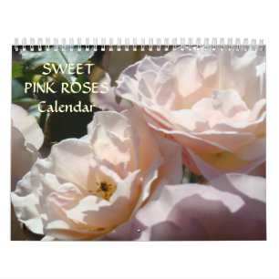 ROSEN-KALENDER Süße ROSA ROSENBLÜTEN Kalender