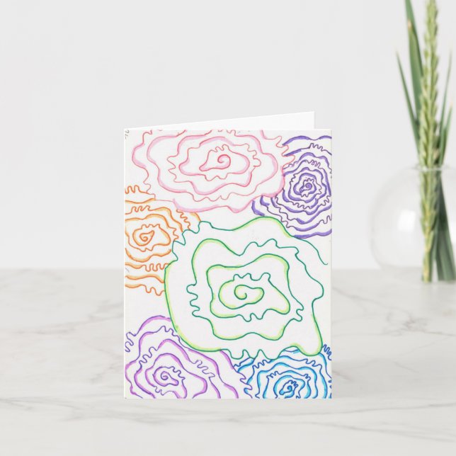 Rosen Karte (Vorderseite)