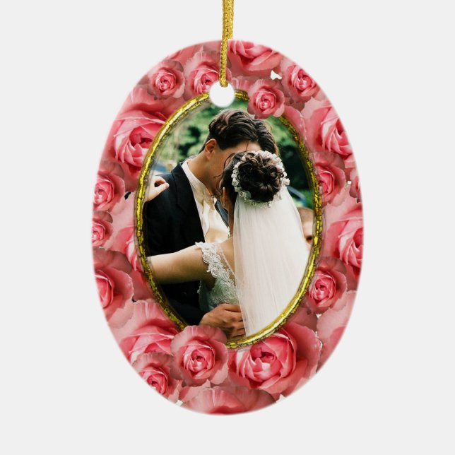 Rosen Keramikornament (Vorne)