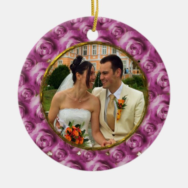 Rosen Keramikornament (Vorne)