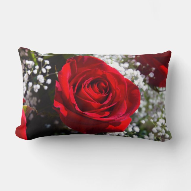 Rosen-Kissen Lendenkissen (Vorderseite)
