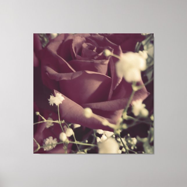 Rosen Leinwanddruck (Vorderseite)