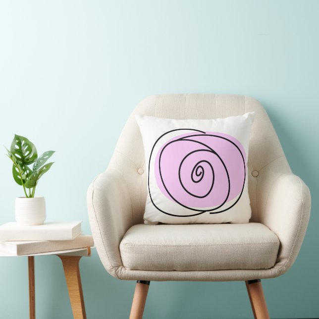 Rosen Lilac Single Vorderseite überprüft Rückseite Kissen (Stuhl )