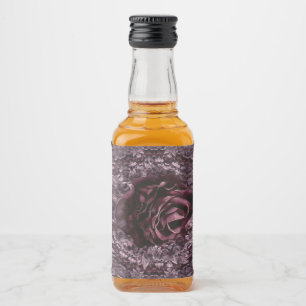 Rosen-Mandala Alkoholflaschenetikett
