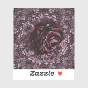 Rosen-Mandala  Aufkleber