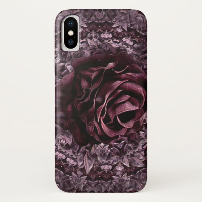 Rosen-Mandala  Case-Mate iPhone Hülle (Rückseite)