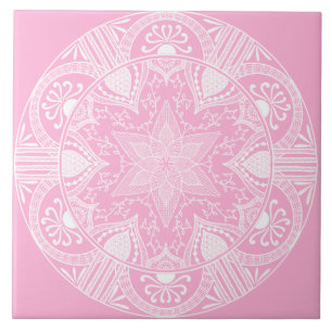 Rosen-Mandala Fliese