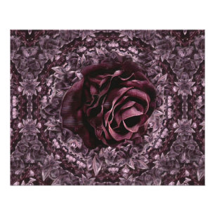 Rosen-Mandala Fotodruck