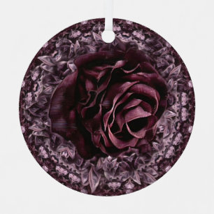Rosen-Mandala  Ornament Aus Metall
