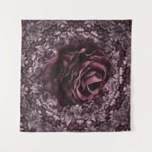 Rosen-Mandala  Wandteppich