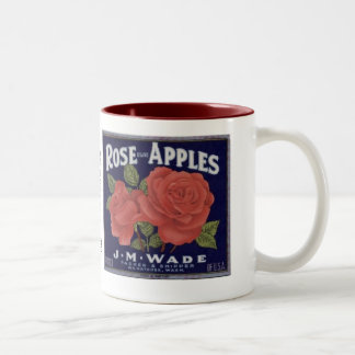 Rosen-Marken-Äpfel Zweifarbige Tasse