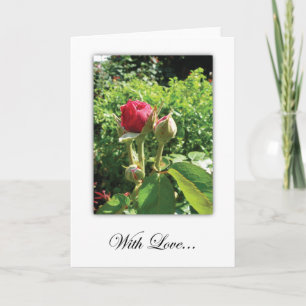 Rosen mit Liebe Grußkarte Karte