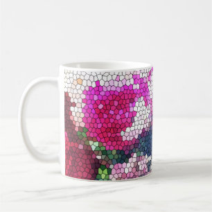 Rosen-Mosaik-Tasse Kaffeetasse