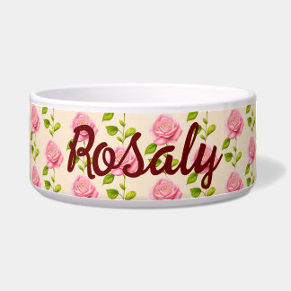 Rosen Muster rosa pink Napf