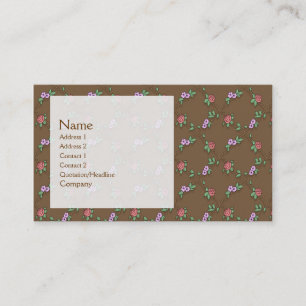 Rosen-Muster Visitenkarte