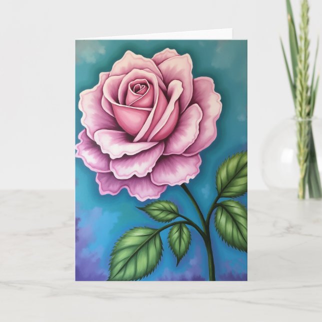 Rosen-Muttertags-Kunstkarte Karte (Vorderseite)