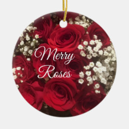 Rosen-Ornament Keramik Ornament