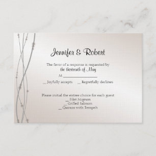 Rosen-Perlen-30. Jahrestags-Wartekarte RSVP Karte