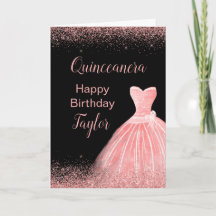 Rosen Pink Dress Imitate Glitzer Quinceanera