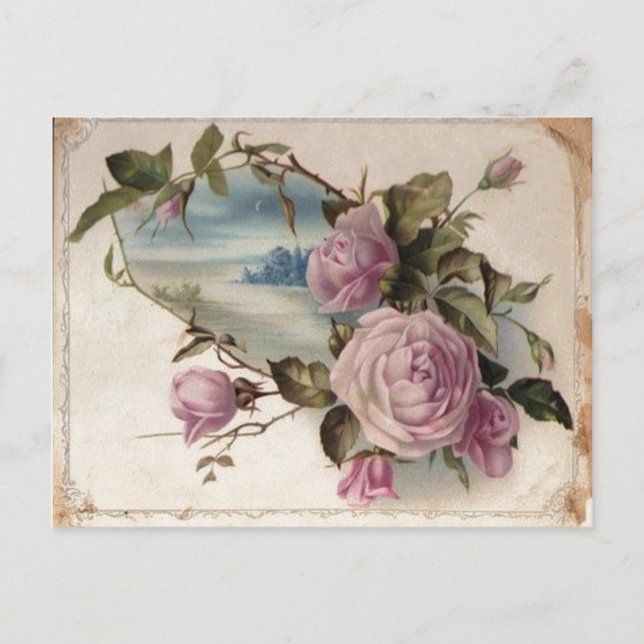 Rosen Postkarte (Vorderseite)