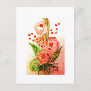 Rosen Postkarte