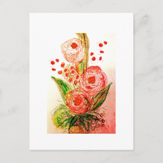 Rosen Postkarte (Vorderseite)