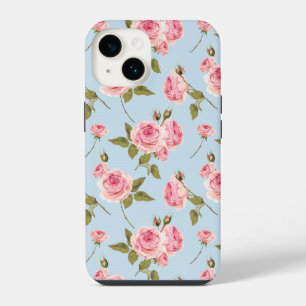 Rosen & Punkte-Muster iPhone 14 Hülle
