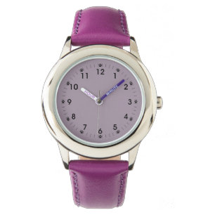 Rosen-Quarz-Katzen-Tatzen-Mädchen Armbanduhr