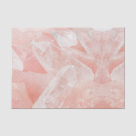 Rosen-Quarz-Kristall Seidenpapier