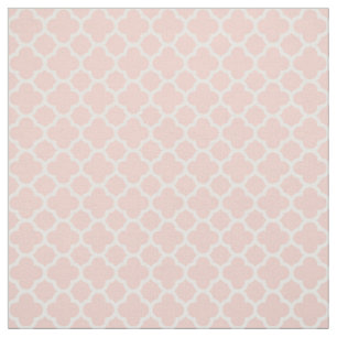 Rosen-Quarz-Rosa-Koralle Quatrefoil Muster 2016 Stoff