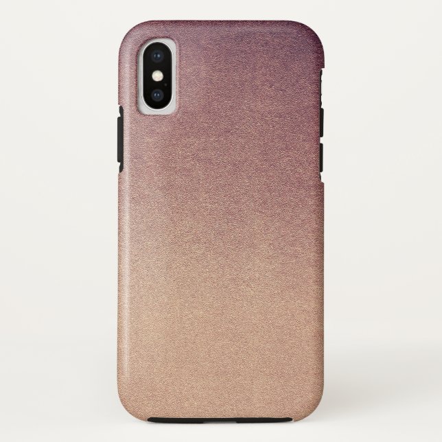 Rosen-Quarz-Rosen-GoldOmbre Glitzer-Sand Case-Mate iPhone Hülle (Rückseite)