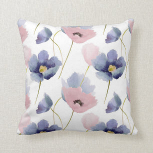 Rosen-Quarz u. Serenity-Blumenmuster Kissen
