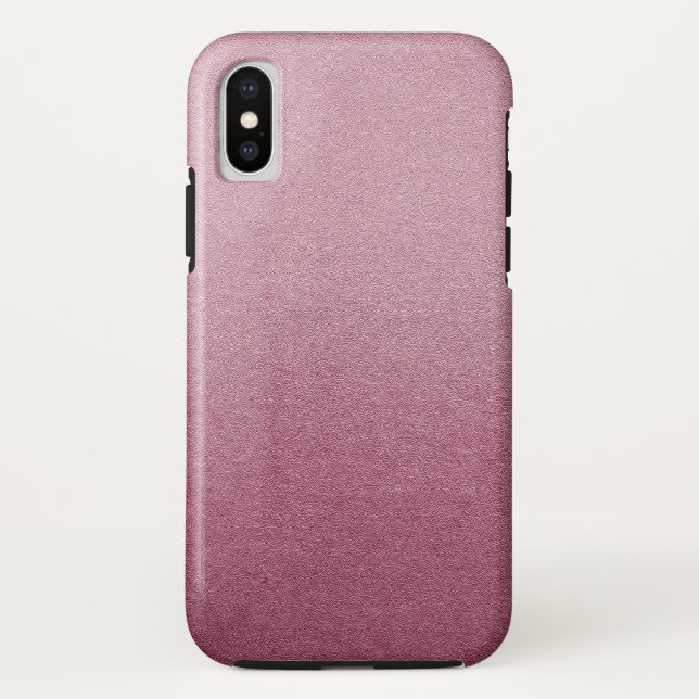 Rosen-rosa Glitzer-Sand-visuelles Beschaffenheit Case-Mate iPhone Hülle (Rückseite)