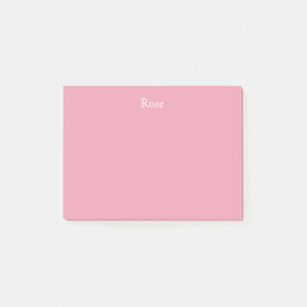 Rosen-rosa personalisierte Post-Itanmerkungen Post-it Klebezettel